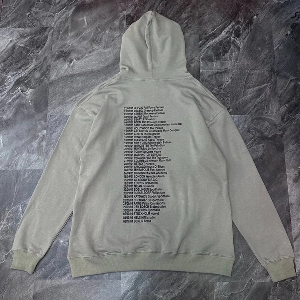 Grey Printed Hoodie By Vetements - Picture 3 of 10